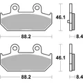 Sbs Jarrupalat Sintered Taakse (23-182MS)