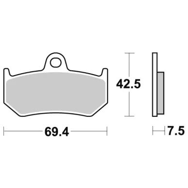 Sbs Jarrupalat Sintered Taakse kuva