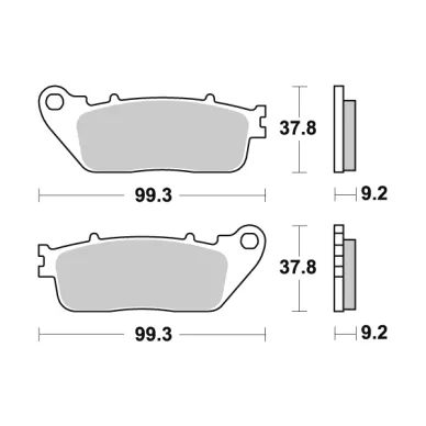 Sbs Jarrupalat Sintered Taakse kuva