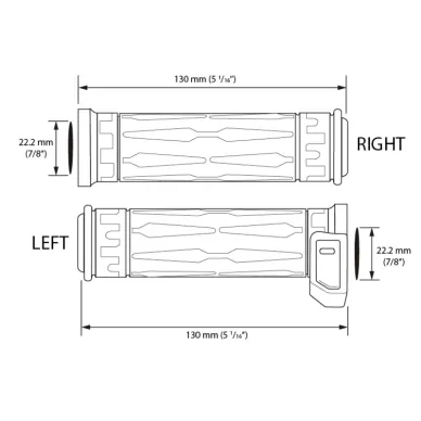 Hyper Lampokahvat integr.katkaisin 22mm 130mm 3 image