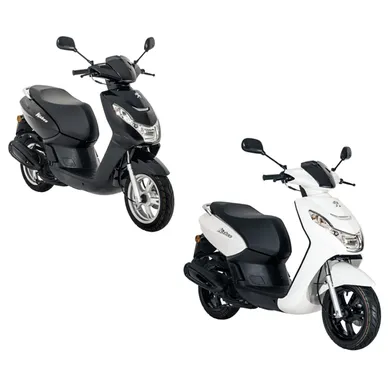 Peugeot Kisbee 4T Valkoinen musta mopo image