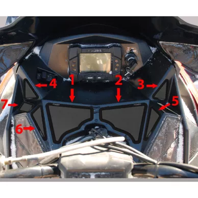 SPI Frogskinz 2010-14 Polaris Rush/Switchback/RMK Air Box Intake Vent Kit (5pc) kuva