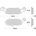 Sbs Jarrupalat Sintered Taakse