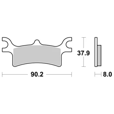 *  Sbs Jarrupalat Sintered Offroad kuva