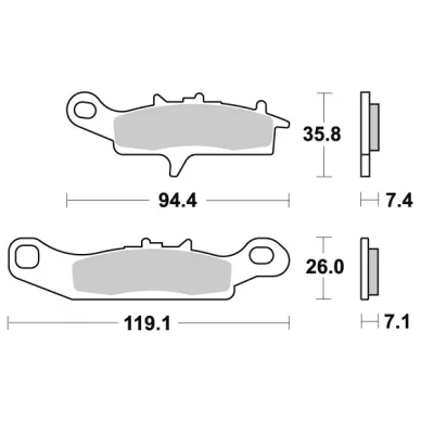 *  Sbs Jarrupalat Racing Sintered kuva