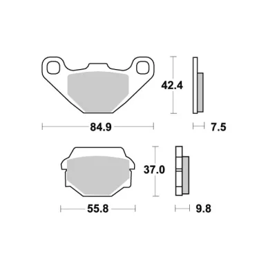 Sbs Jarrupalat Sintered Offroad kuva
