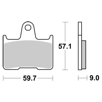 Sbs Jarrupalat Sintered Taakse kuva
