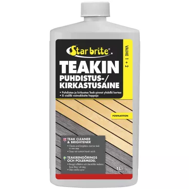 Star brite One Step Teak Cleaner & Bright Puhd./kirk. 1L kuva