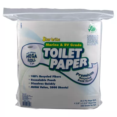 Star brite WC-paperi 100 % kierrät.valkaisem.2 krs: 500 arkki  me-pkt/4rll kuva